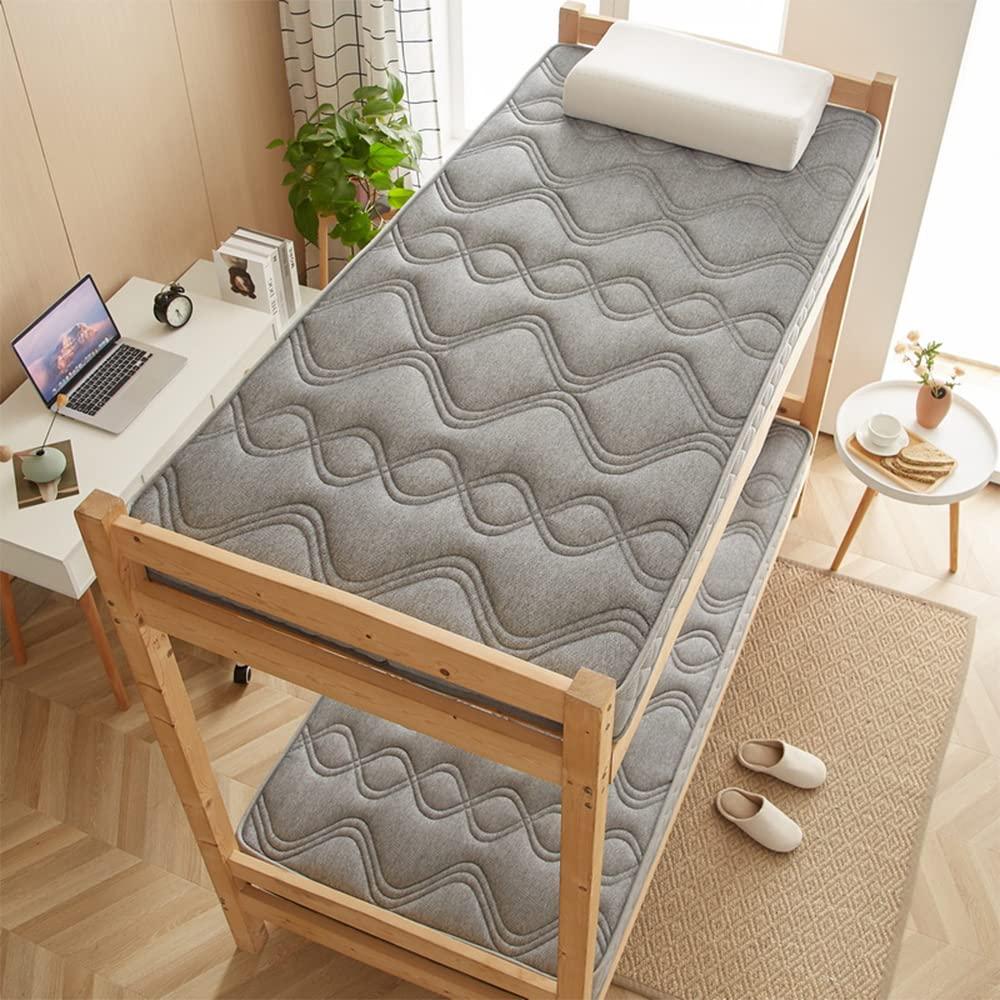 Generic Futon Mattress for Kids Room Tatami Japanese Floor Mat Queen Roll Up Camping Mattress Foldable Tatami Mat Sleeping Pad Single Double Mattress Topper for Student,Grey1,150x190cm