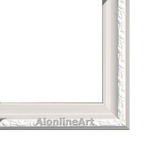 Alonline Art Alonline Art - Luncheon Of The Boating Party by Auguste Renoir | White framed picture printed on 100% cotton canvas, attached to the foam board | Ready to hang frame | 24\"x19\" | Wall art home decor