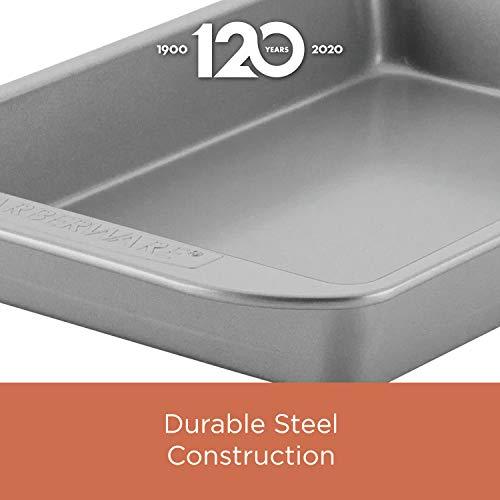 Farberware Farberware Nonstick Bakeware Baking Pan / Nonstick Cake Pan, Rectangle - 9 Inch x 13 Inch, Gray