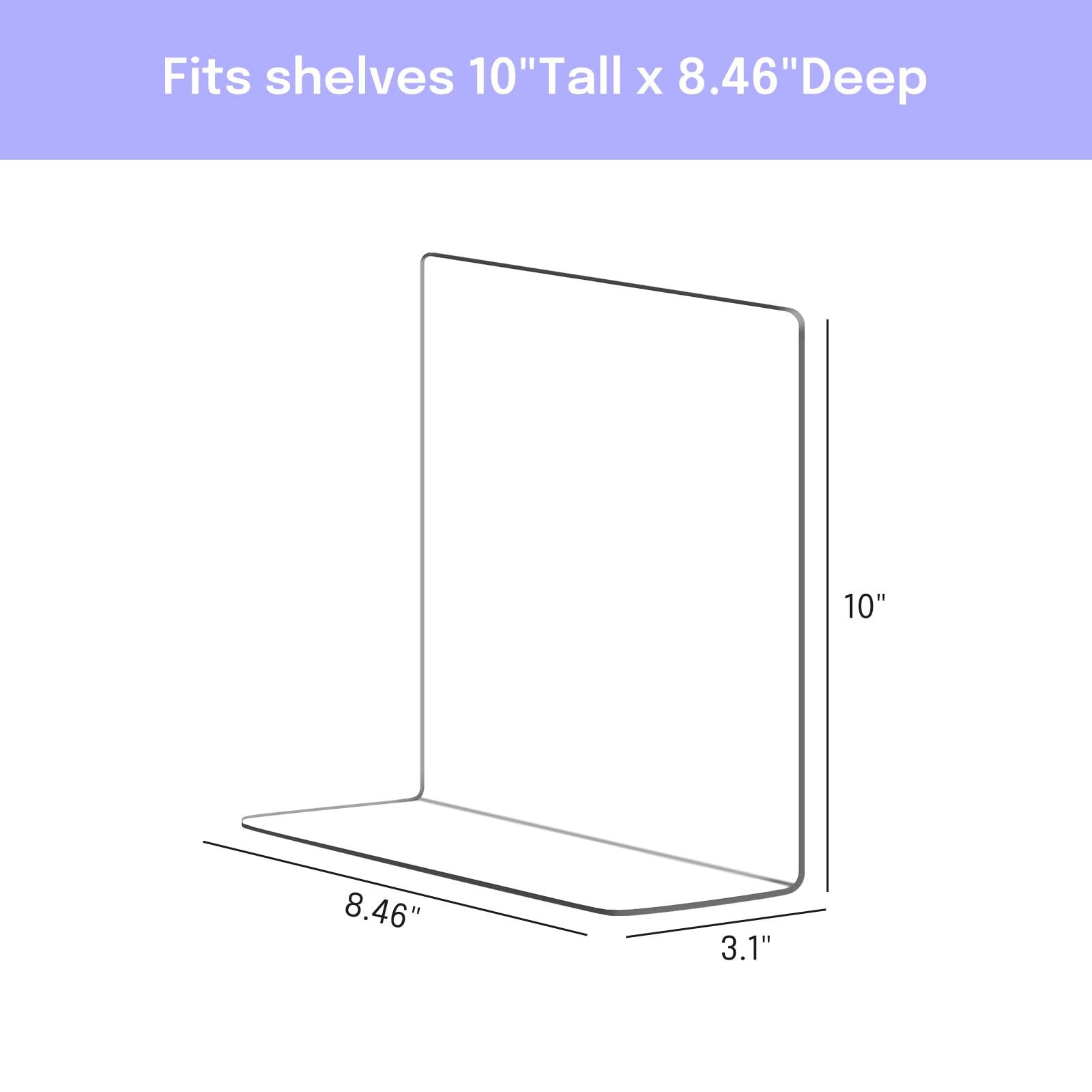 Harava Harava Shelf Dividers for Closet Organization: Durable Clear Acrylic Divider Organizer for Shelves - Vertical Adjustable Shelving Separators for Clothing Purse