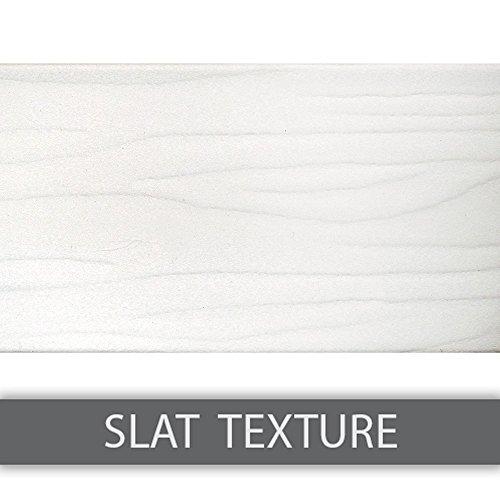 Lumino Lumino 2-Inch Cordless Faux Wood Blinds, 67.75" Width x 60" Length, White - Custom for All Window Sizes, Wood Embossed Slats, Crown Valance, Venetian for Indoor Windows