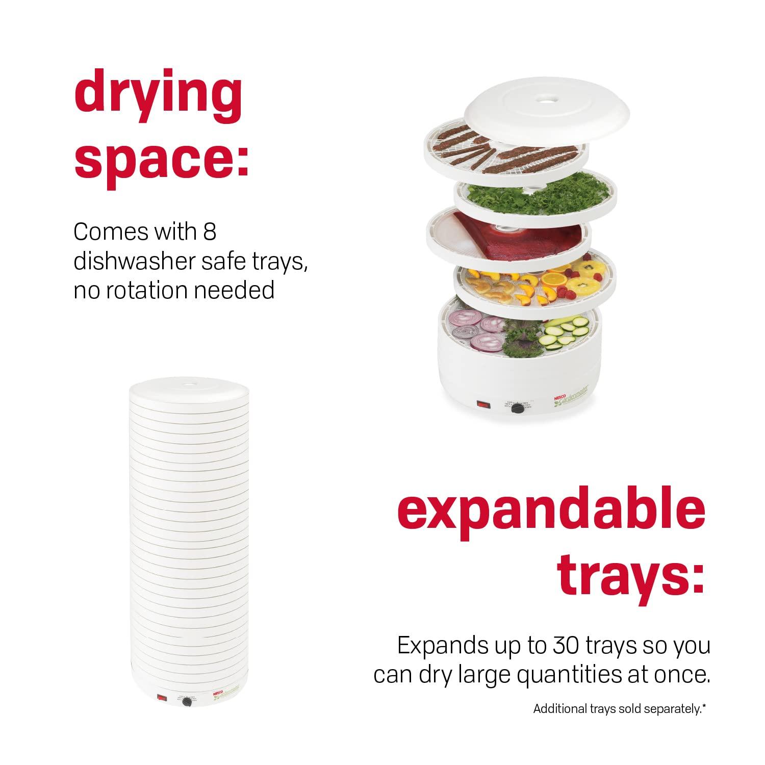 Nesco NESCO Gardenmaster Pro Food Dehydrator, 8 Trays, White