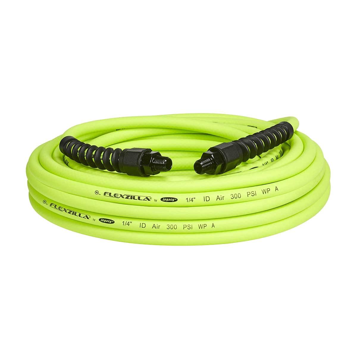 Flexzilla Flexzilla Pro Air Hose, 1/4 in. x 50 ft., Heavy Duty, Lightweight, Hybrid, ZillaGreen - HFZP1450YW2
