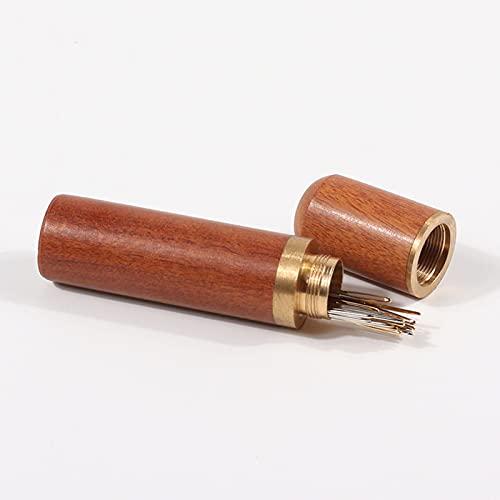 Vecent Zittop Portable Wood Toothpick Holder Mini Toothpick box Pocket Toothpick Holder (Light Brown)