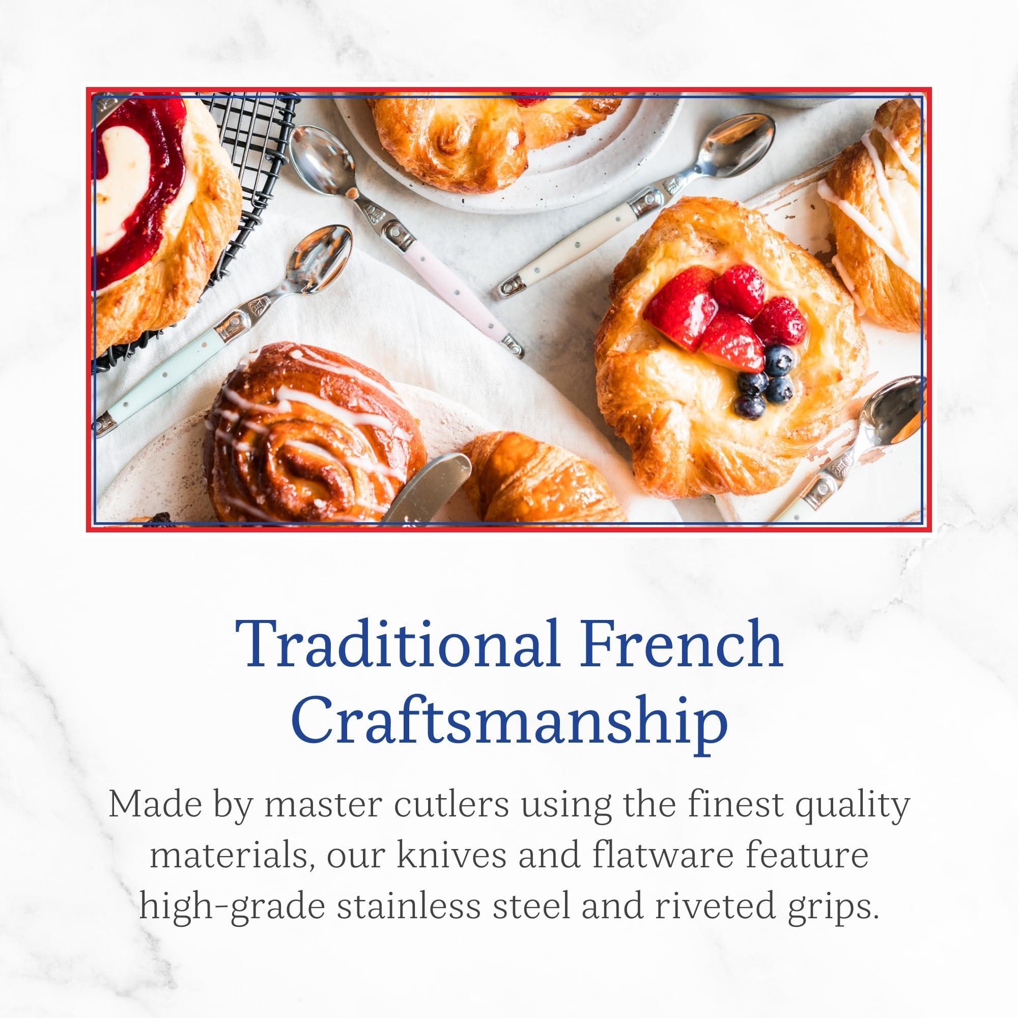 Jean Dubost Jean Dubost Oyster Opener, Olive Wood Handle - Rust-Resistant Stainless Steel - Includes Wooden Board - Made in France