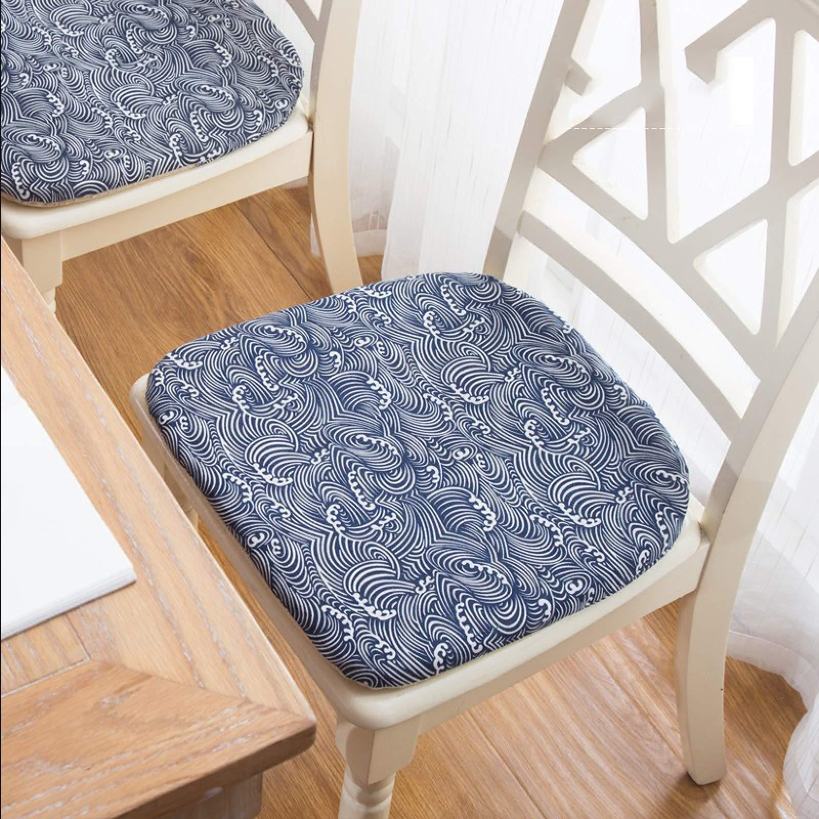 SXJC Dining Chair Pads Seat Cushions for Kitchen Chairs Chair Cushions with Strap Design and Anti-Slip Layer15.75 * 16.54 Inch,H-setof4