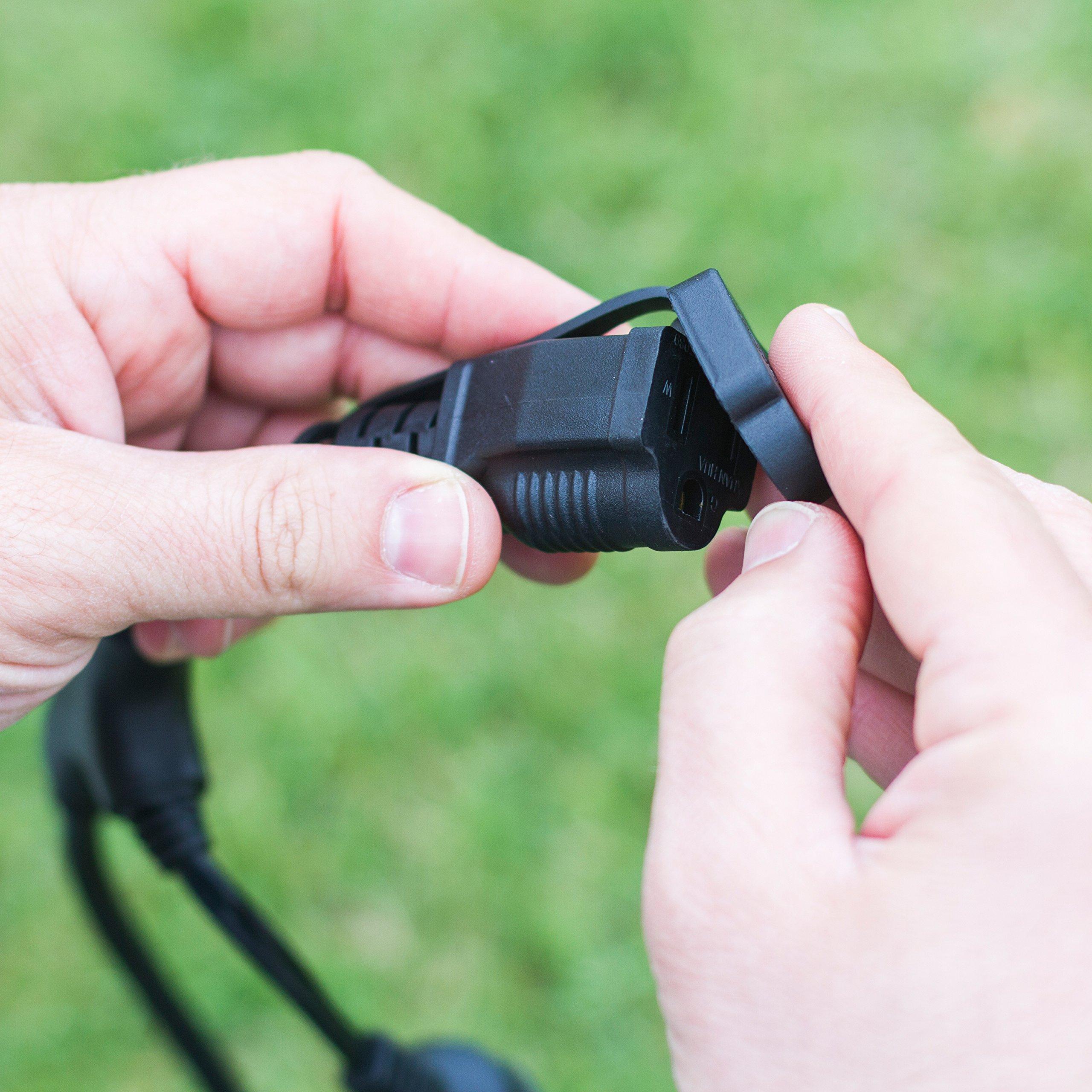 Enbrighten Enbrighten LED Outdoor String Lights 48ft Soft Warm White Patio Lights with Ultra-Durable Shatterproof and Waterproof Acrylic Bulbs for Balcony, Backyard, Porch, Gazebo, Deck, Party and Market, 35631