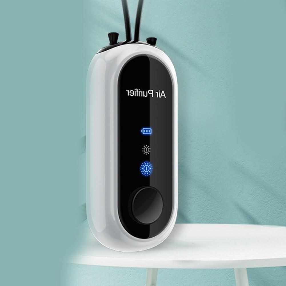 Cloudpower Portable Hanging Neck Negative Ions Purifier, Personal Wearable Mini Air Ionizer For Outdoor, Travel Small And Lightweight Black, White(White)