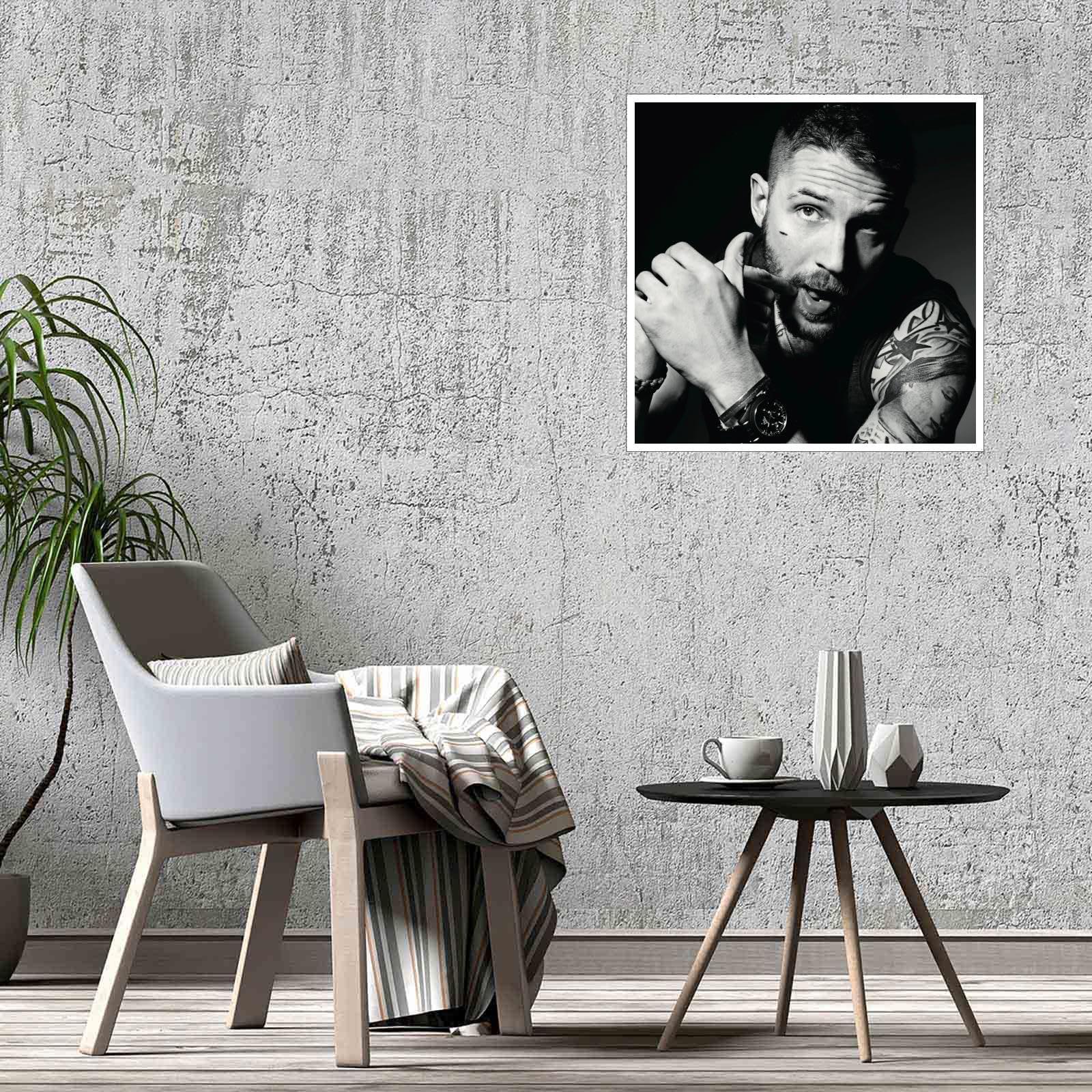 QFZMTVU QFZMTVU Tom Hardy Poster Canvas Prints Room Aesthetic Wall Art For Home Office Decorations Gift Unframed 8\"x8\"