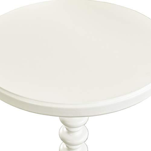 Powell Furniture Powell Furniture Powell Round Spindle, White Table 17 x 22.25 x 17
