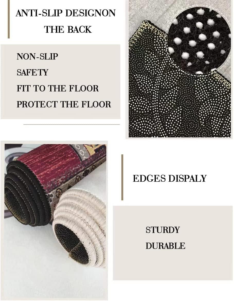 Mamatong Brown Gold Modern Marble Abstract Area Rug for Living Room Bedroom Dining Room Faux Wool Shaggy Home Office Floor Deco Carpet Washable Non Slip Kitchen Mat 8x10