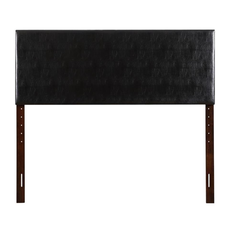 Glory Furniture Glory Furniture Nova Faux Leather Upholstered Full Headboard in Black