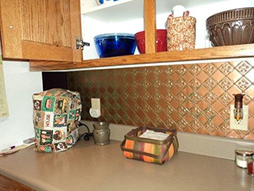 Backsplash,door skin,wall covering,tape on Backsplash Wc-80 Patina Copper PVC 25 ft x 2 ft roll DIY Project.