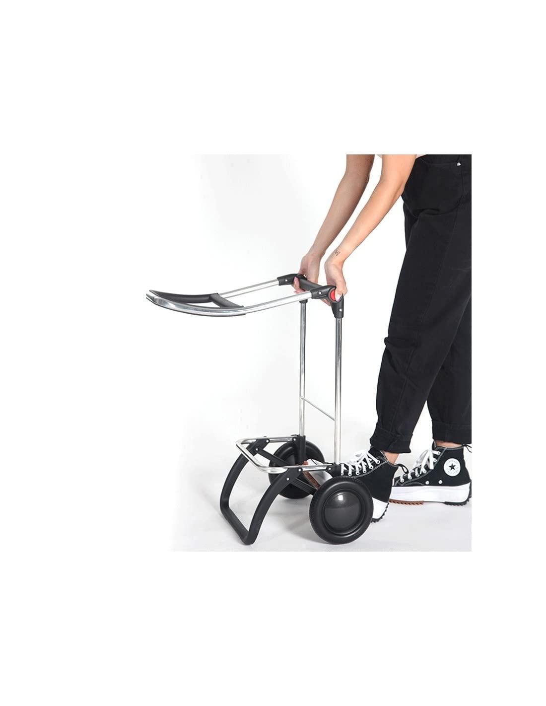 ROLSER ROLSER I-Max Tweed 2 Wheel Foldable Shopping Trolley - Coral