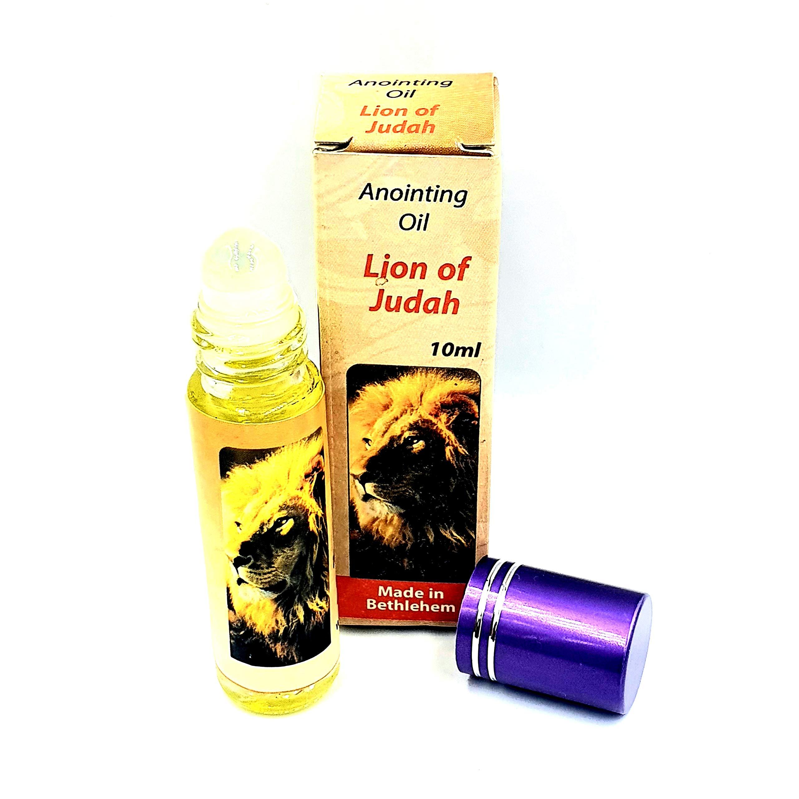 Zuluf Zuluf Lion of Judah Anointing Oil Holy Land Israel - 10ml (.34 fl. oz.) Roll-On Bottle Blessing Anointing Oil Lion of Judah from Israel for Healing and Protection, Home Blessing and Church PER007