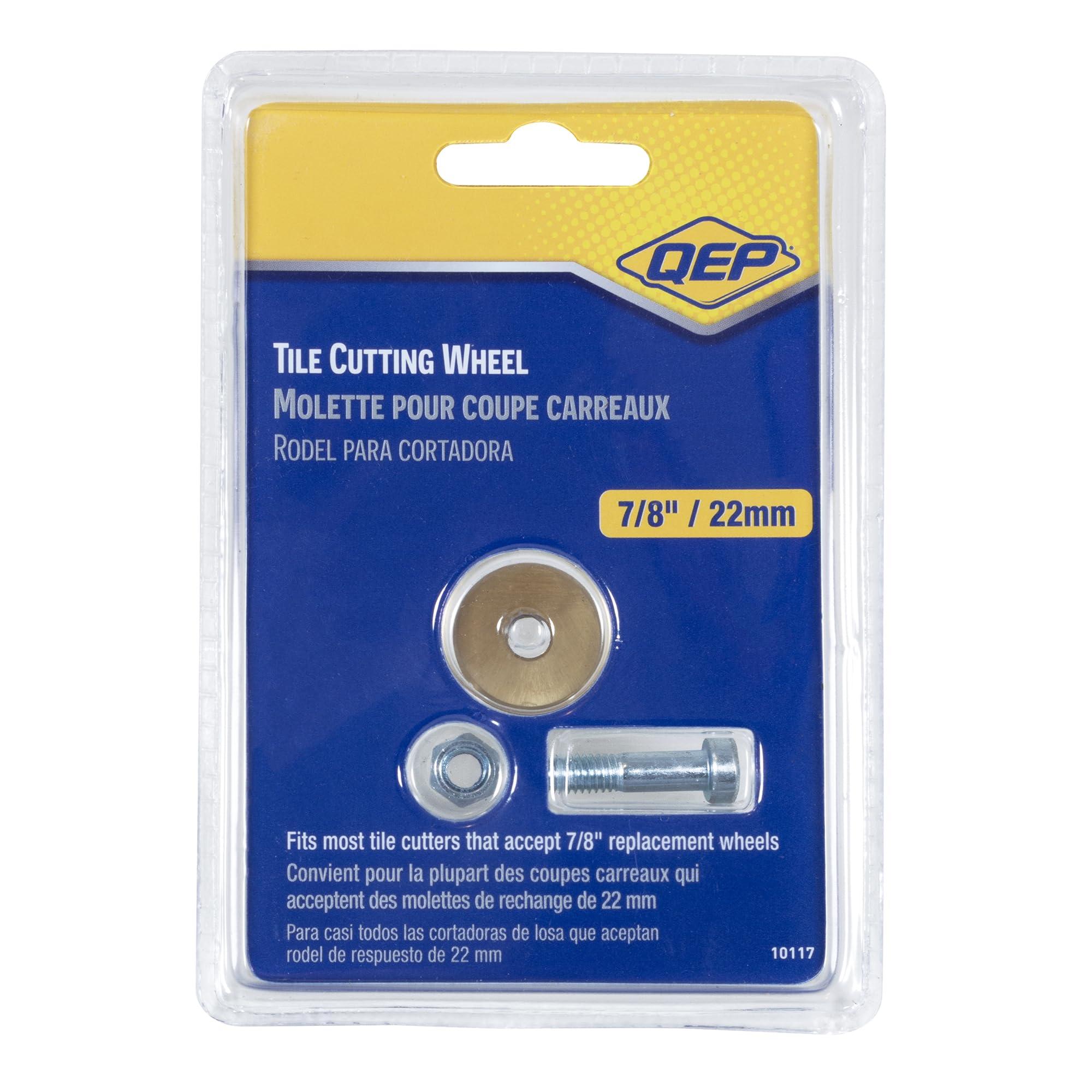 QEP QEP 10117 Tile Cutter Replacement Cutting Wheel, 7/8" Titanium Coated Tungsten-Carbide