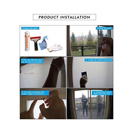 HOHOFILM HOHOFILM Electronic PDLC Smart Film PDLC Switchable Smart Film Electric Smart Glass Film(15cmx15cm)