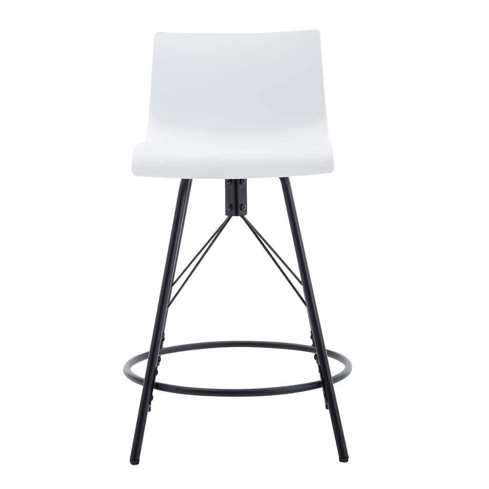 Changjie Furniture Changjie Furniture Swivel Bar Stools Set of 4 Counter Height Stools Modern Side Chairs Pub Chairs for Kitchen 26 inch, White