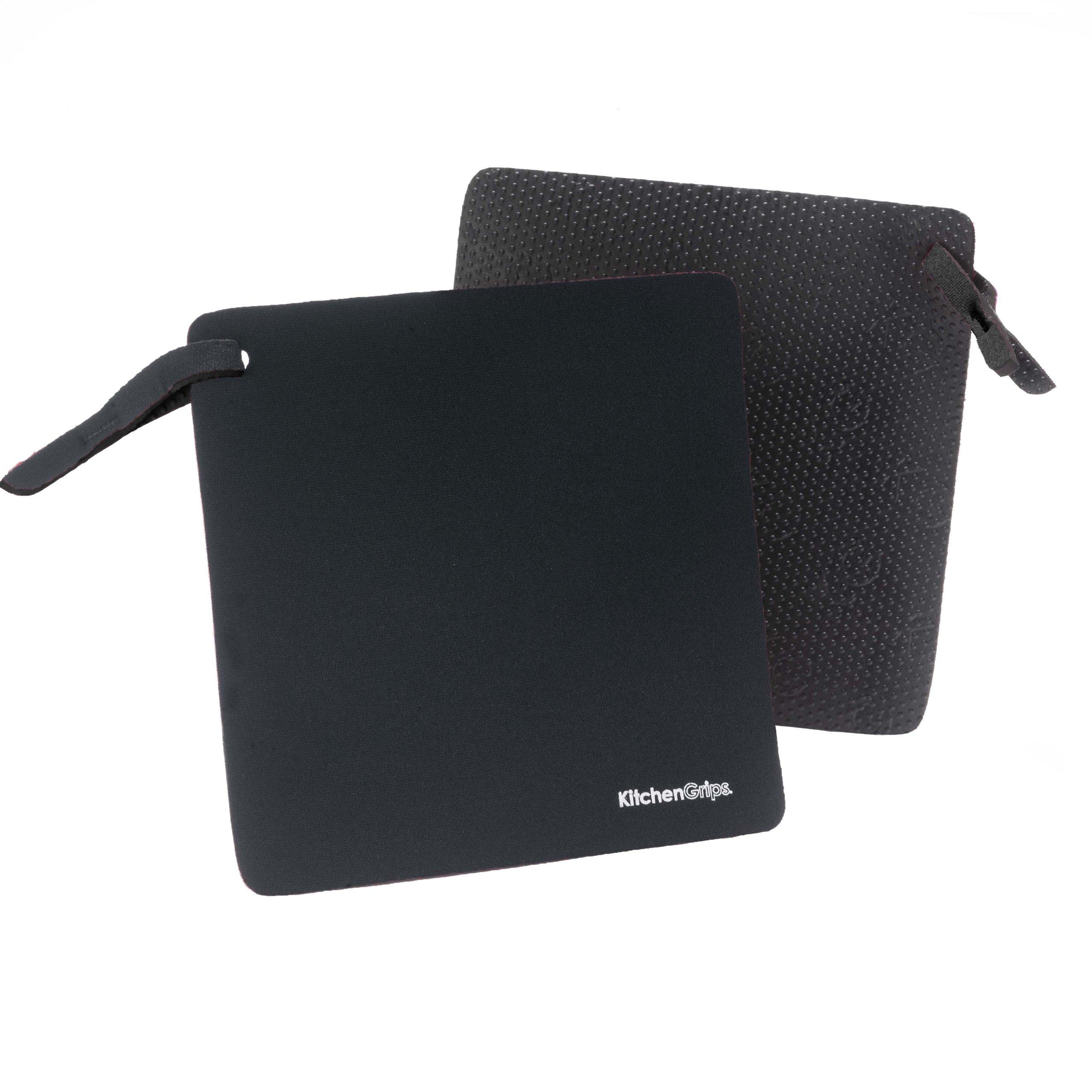 Kitchen Grips Inc Kitchen Grips Pot Grabber Set of 2, 7 Inch, Black/Black