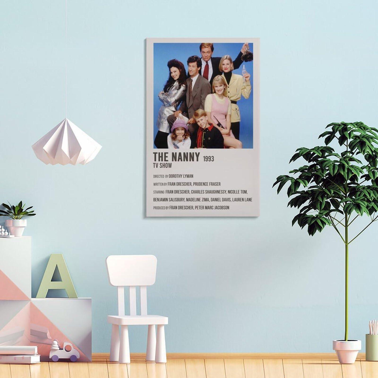 EHYXTEGX EHYXTEGX TV Series Poster The Nanny Poster 3 Canvas Painting Posters And Prints Wall Art for Living Room Bedroom Decor 20x30inch(50x75cm), Frame-style