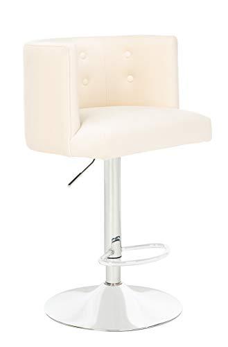 Safavieh Safavieh Couture Zayna Glam Cream Velvet 26.8\"-35\" Adjustable Bar Stool Barstool,