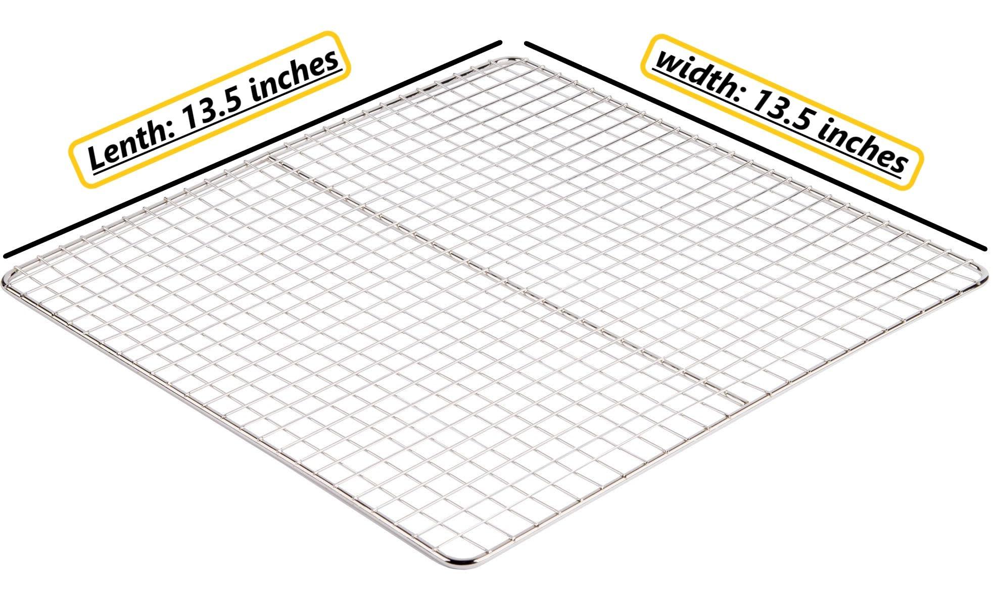 GEEX DEPOT Deep Fryer Screen 13-1/2 by 13-1/2-Inch, Replaces Pitco Fryer Crumb Screen Stainless Steel Deep Fryer Accessories, Fryer Grate(Pack of 3) (13 1/2\" x 13 1/2\")