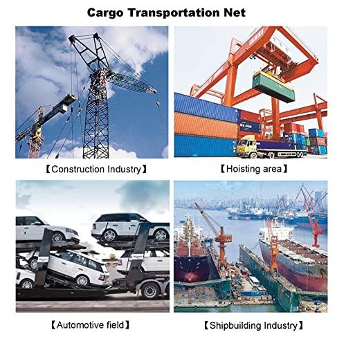 HGFSGGGREEHY Cargo Lifting Net - Material Loading Handling Straps, Cargo Net Straps Sling Hoisting Net, Lifting Cargo Netting, Outdoor Play Expansion Climbing Rope Net, Bungee Cargo Net (Size : 2x2/load: 2T) ()