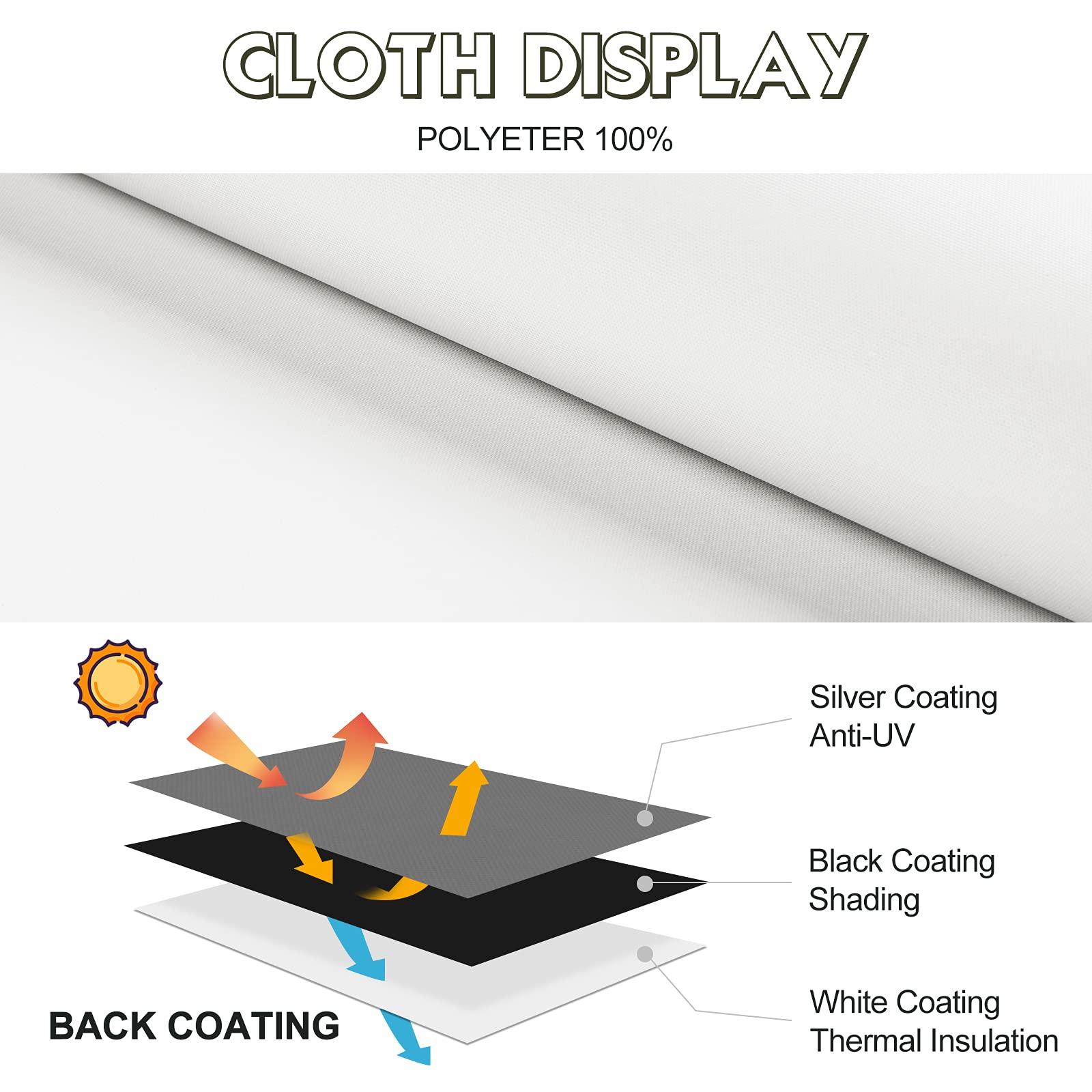 hechang 100% Blackout Roller Shade, Classic Window Blind with Thermal Insulated UV Protection. Roller Blinds for Home, Bedrooms, Living Room, Bathroom, Kitchen, Doors, The Office etc. Easy to Install, Custom