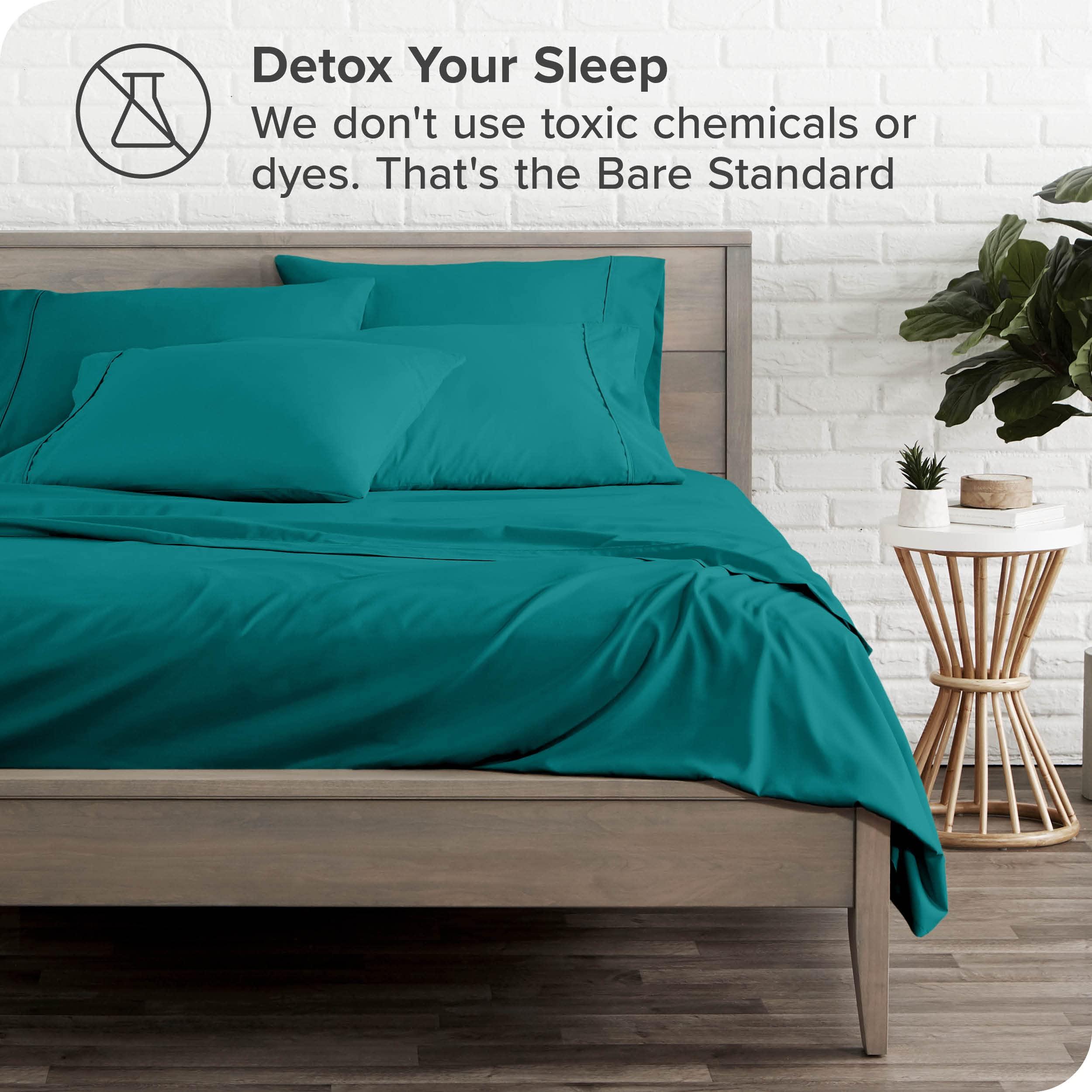 Sajida Cotton Bedding Bedding Sheets California King Size 6 Piece 1000 Thread Count 100% Egyptian Cotton Teal Green Sheet Set with 19 Inches Deep Pocket Wrinkle & Fade Resistant