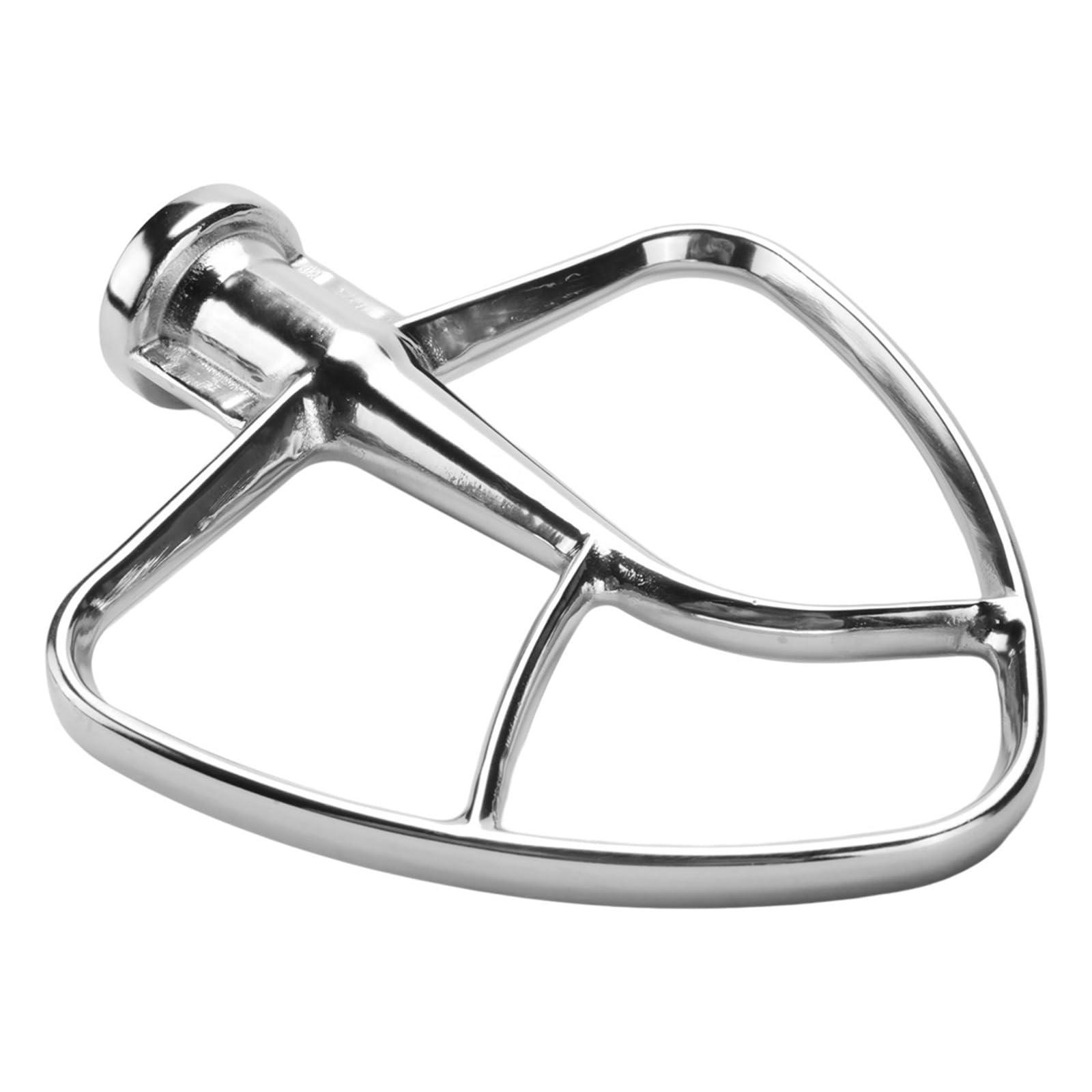 MUWAND Stainless Steel Flat Beater 4.5 Qt - 5 Qt Tilt-Stand Mixer Attachments, Compatible For KitchenAid