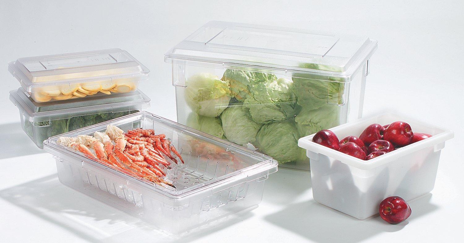 Carlisle FoodService Products Carlisle FoodService Products Storplus Food Storage Container with Stackable Design for Catering, Buffets, Restaurants, Polycarbonate (Pc), 2 Gallons, Clear, (Pack of 6)