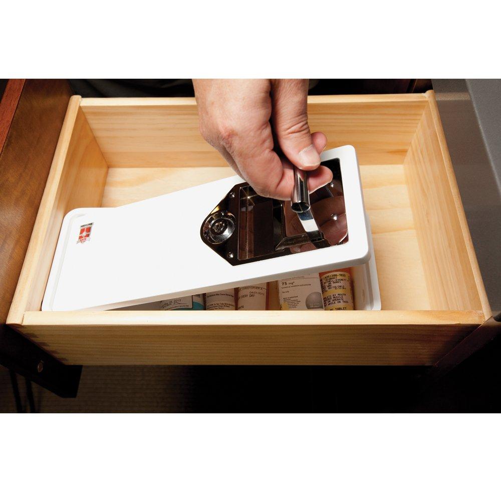 MEDICINE RX SAFE MEDICINE RX SAFE Medicine Safe-Standard Key, White 38 Inch