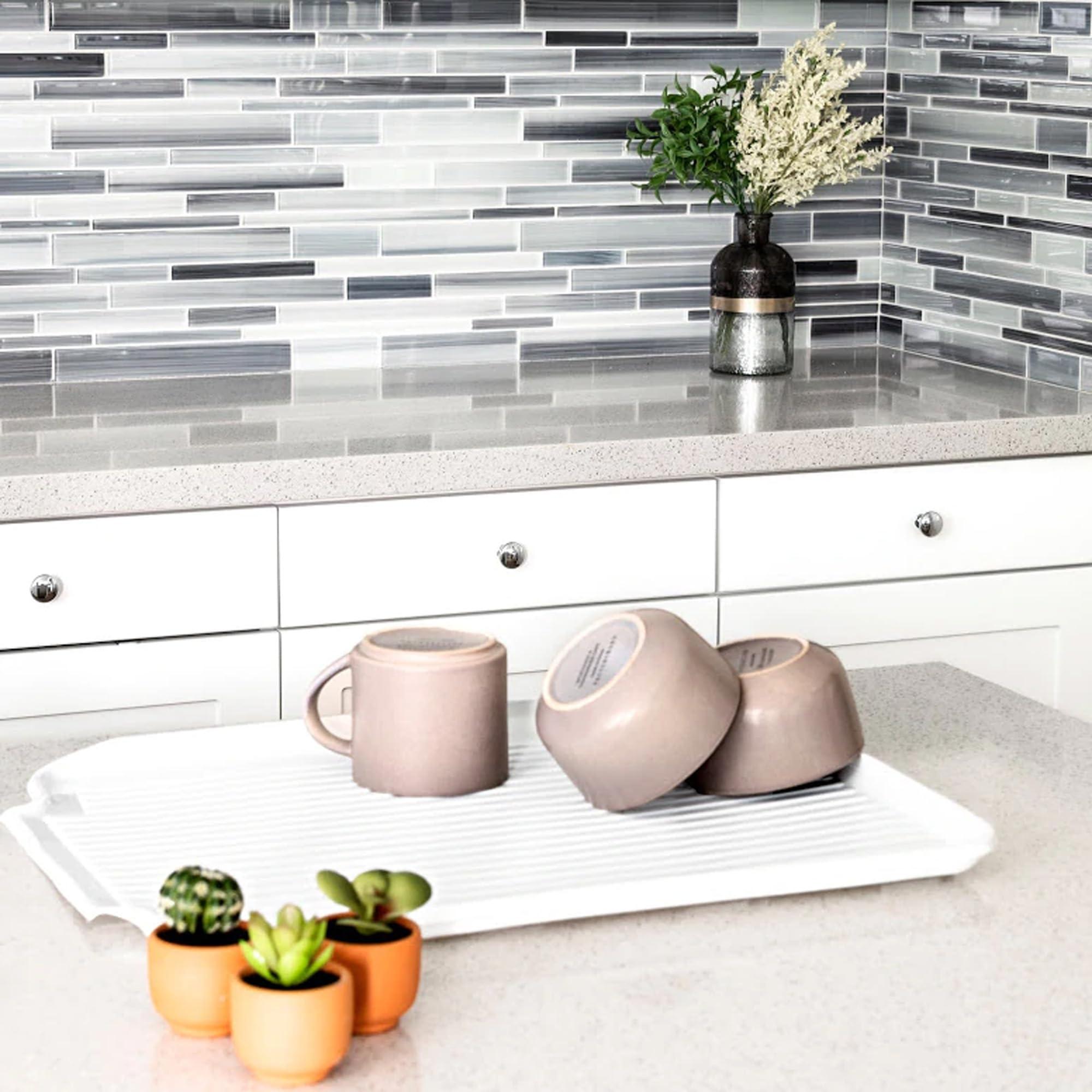 Better Houseware Better Houseware Dish Drain Board Tray for Kitchen Counter Drying Rack Dish Drainer Tray Ideal Rigid Drainboard, Dish Rack Drain Board - 17x13.5x1.25