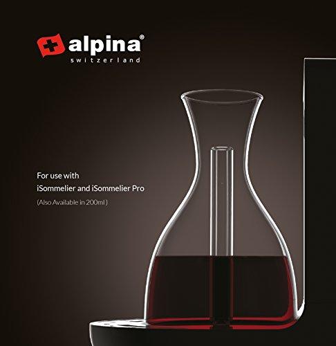 ALPINA Alpina Decanter, Wine Aerator, isommelier, Electric, 7.75\" x 9.5\" x 14.2\", Black