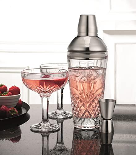 Godinger Godinger Dublin Cocktail Shaker, Martini Shaker, 17oz
