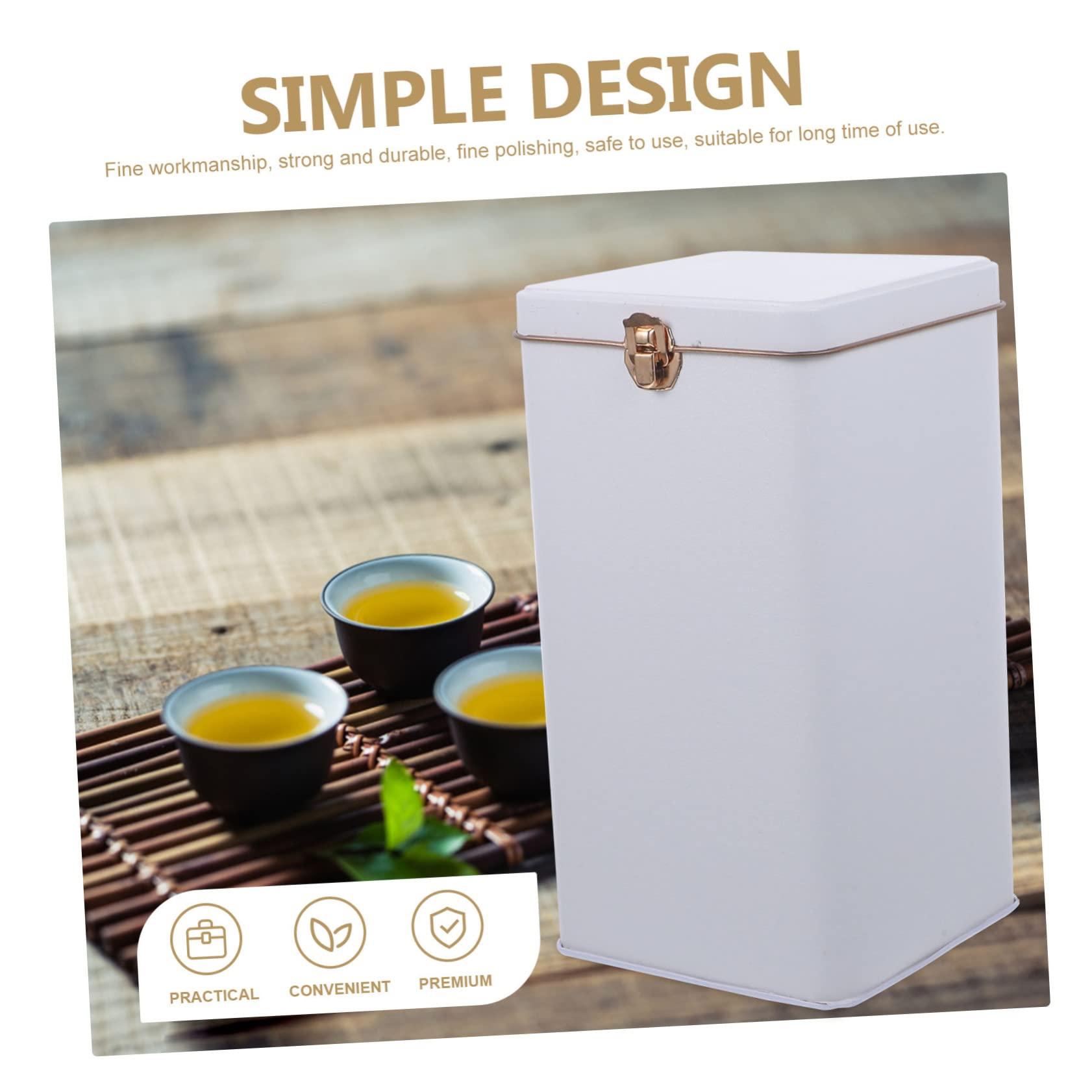 Zerodeko Tea Tea Storage Containers Tea Container Canister with Airtight Lids Tea Bag Storage Jar Food Storage Container Food Storage Jar Tea Tin Canister Tea Storage Canister