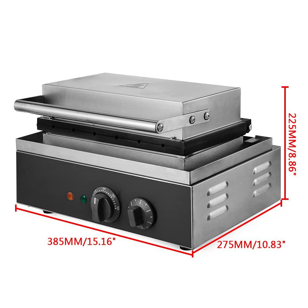 TBVECHI Waffle Corn dog Maker Commercial Waffle Maker, 110 V 1500W 6PCS Electric Waffle Hot Dog Maker, Crispy Baking Corn Dog Waffles Non-Stick Maker(Type 1)