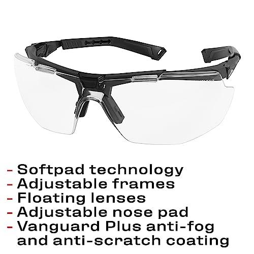 NoCry NoCry Anti Fog Safety Glasses for Men and Women - ANSI Z87 Safety Glasses with Premium Scratch Resistant Coating and Adjustable Temples and Nose Pad - 100% UV Resistant Eye Protection Glasses