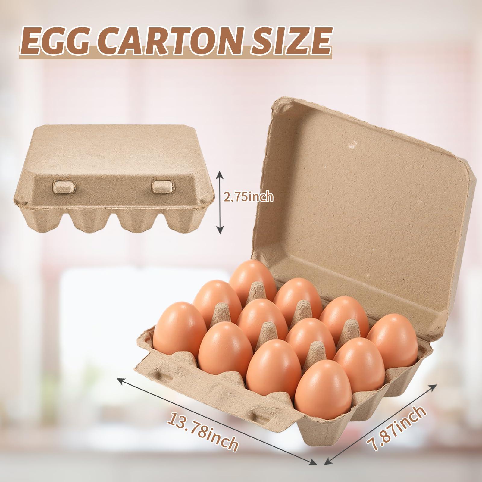 Poreids Poreids 30 Pack Egg Cartons Bulk - 34 Style Reusable Cardboard Egg Cartons 12 Count, Dozen Duck and Chicken Egg Crates