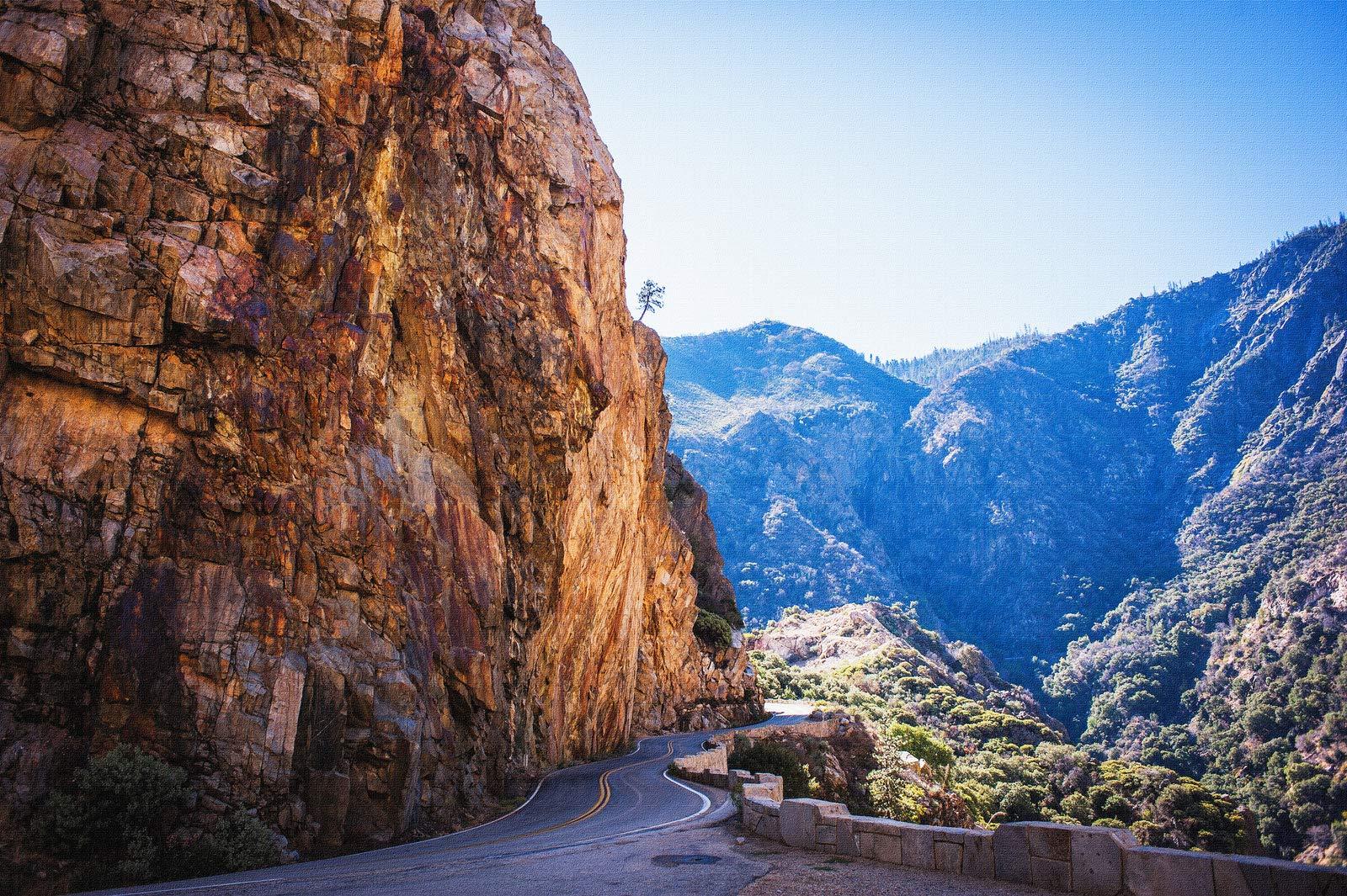Dolores Herrera Photography Dolores Herrera Photography - Fine Art Prints - A Beautiful View of a Granite Rock in Cedar Grove, in Kings Canyon National Park, California, USA (Maple Wood, 20x30)
