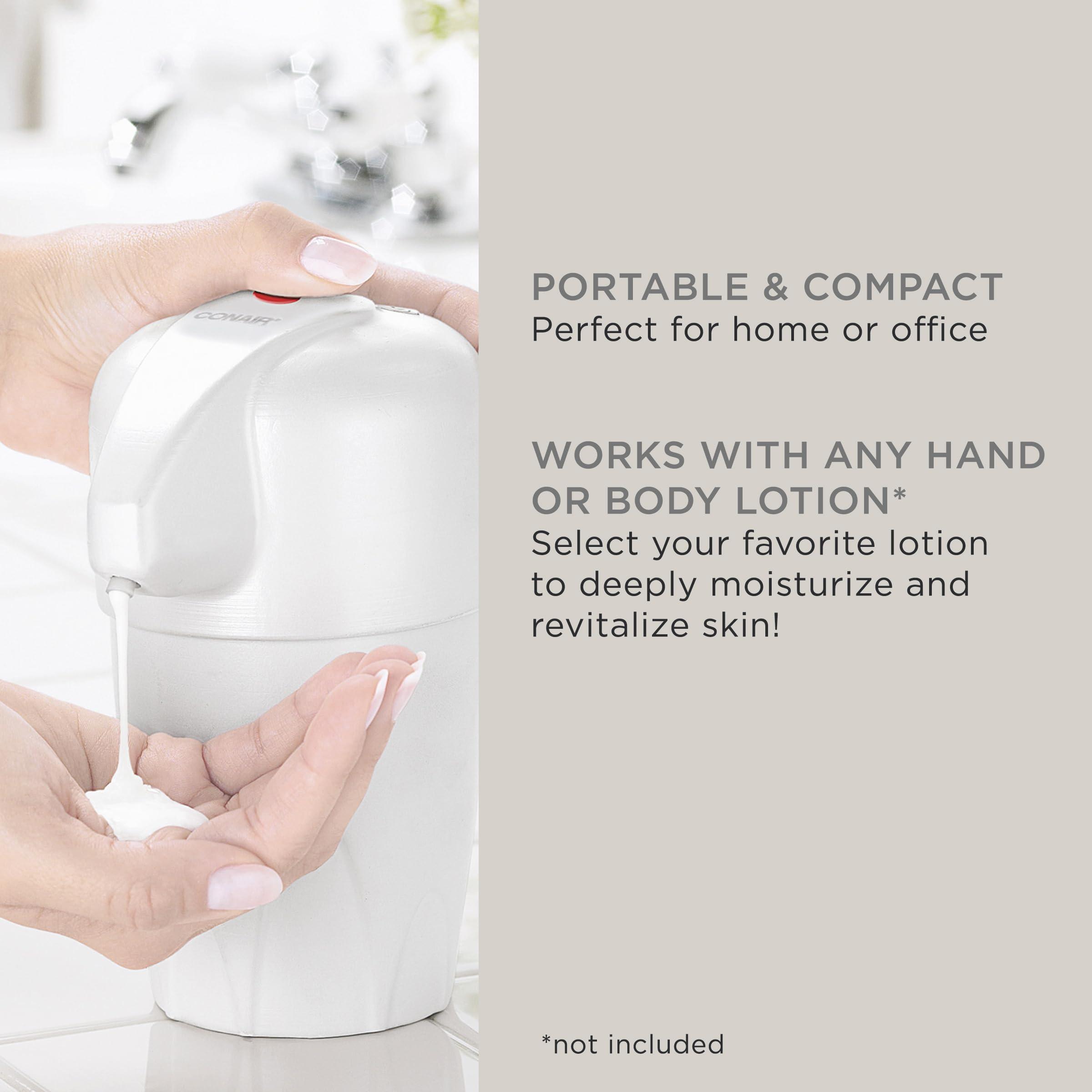 Conair True Glow by Conair Lotion Warmer - Heated Lotion Dispenser for Body and Hand Lotion - White