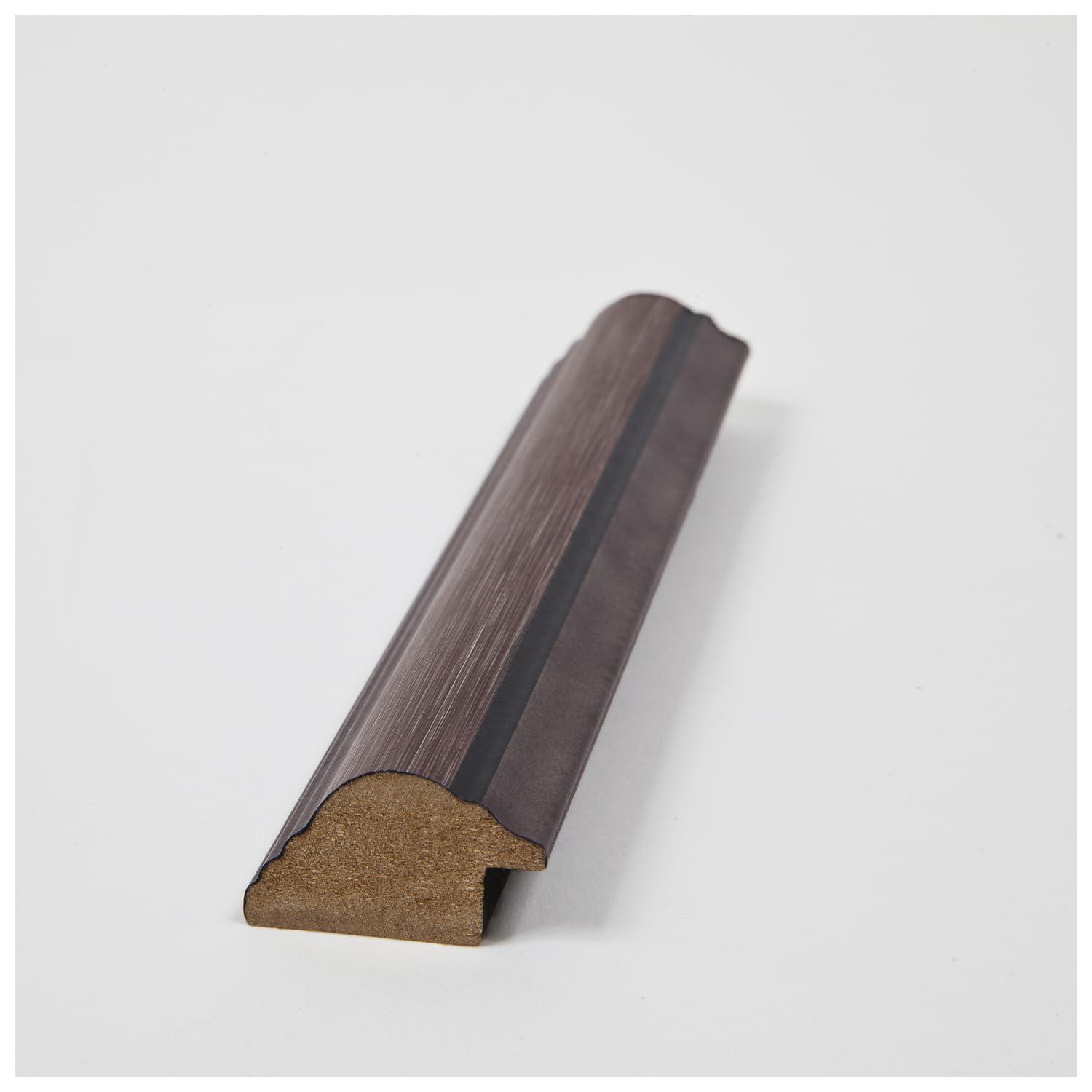 ArtToFrames ArtToFrames 14x40 Inch Gray Picture Frame, This 1.25 Inch Custom MDF Poster Frame is Grey and Black, Great for Your Art or Photos - Comes with Economy Acrylic