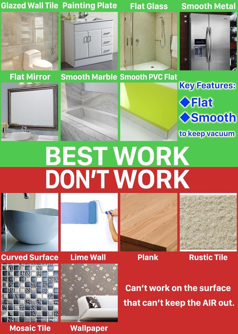 MaxHold MaxHold MaxHold No-Drilling/Suction Cup Round Towel Ring - Vaccum System - Stainless Steel Never Rust - for Bathroom & Kitchen Storage