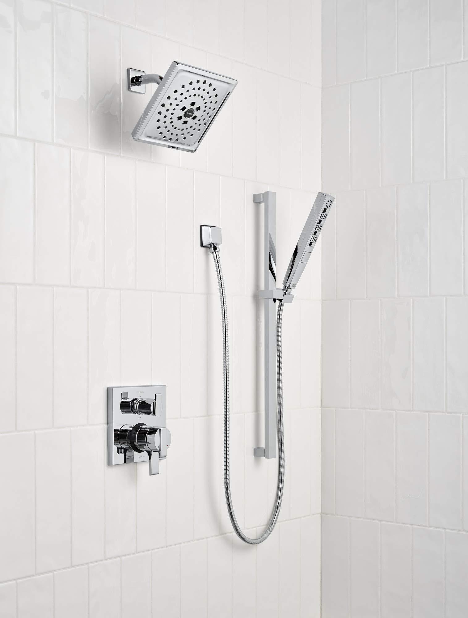 DELTA FAUCET Delta Faucet Ara 17 Series 6-Setting Integrated Diverter Valve Trim Kit, Chrome Diverter Valve Trim Kit, Shower Trim Kit, Chrome T27967 (Valve Not Included)