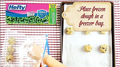 Hefty Hefty Slider Freezer Storage Bags, Quart Size, 74 Count