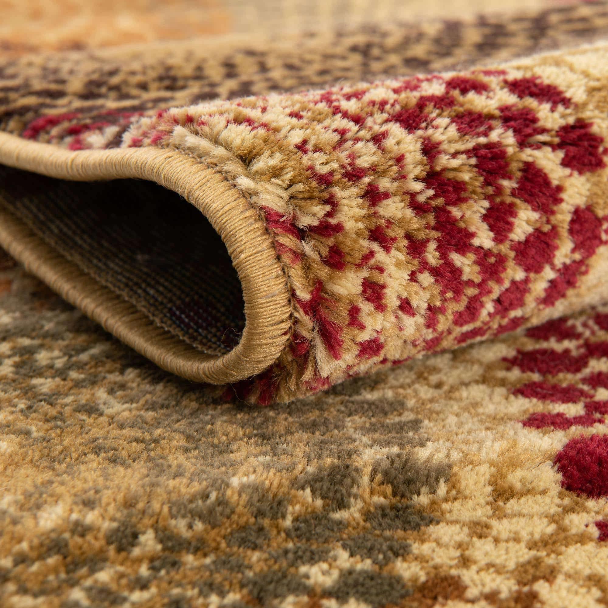 Rugs.com Rugs.com Cafe Collection Rug 7' x 10' Beige Medium Rug Perfect for Bedrooms, Dining Rooms, Living Rooms