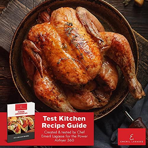 Emeril Lagasse Emeril Lagasse Everyday 360 Stainless Steel Air Fryer, 360 Quick Cook Technology, XL capacity, 9-in-1, 12 Pre-Set Cooking Functions including Bake, Rotisserie, Broil, Pizza, Slow Cook, Toaster