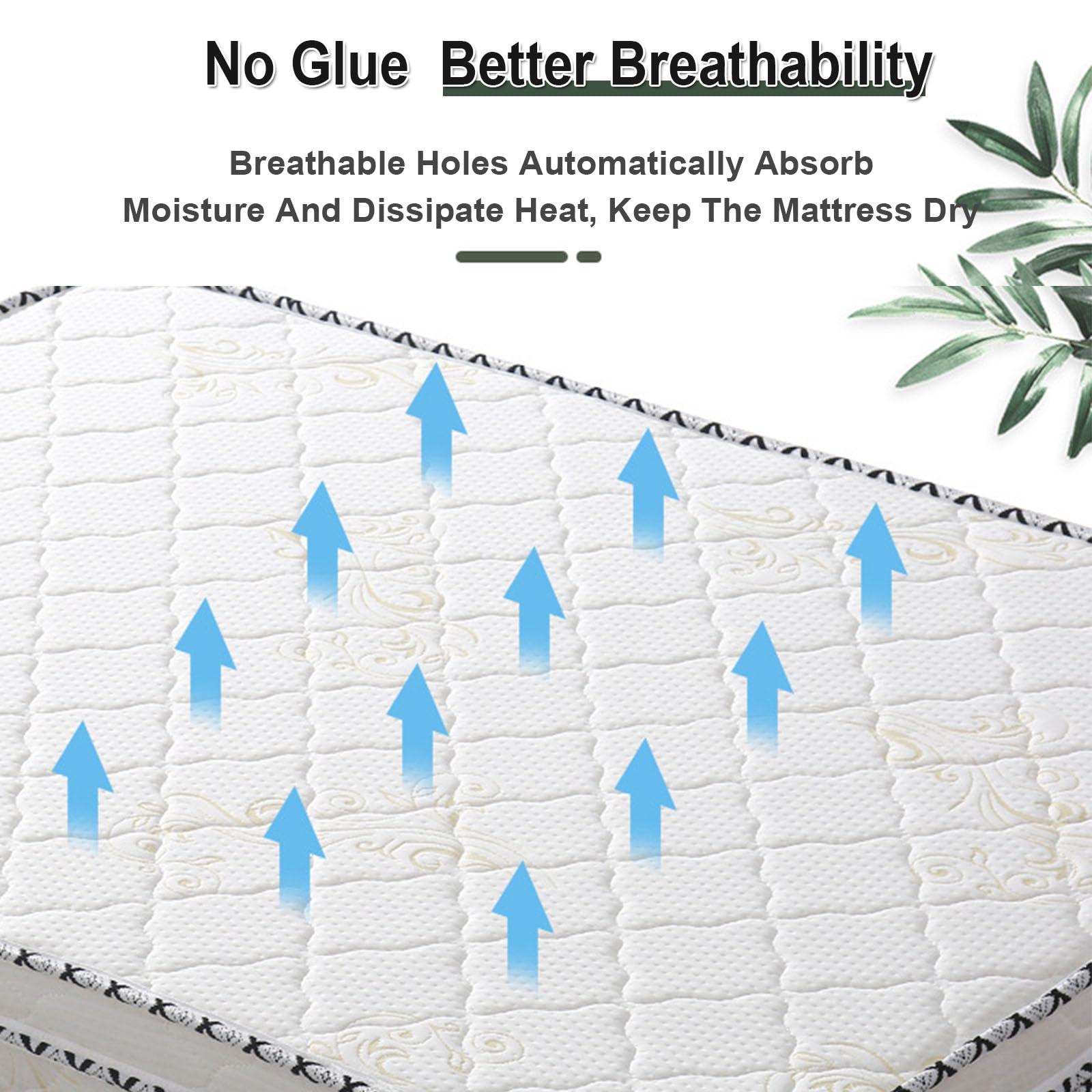 Enchantia Enchantia Coir Mattress, 3E Natural Hard Coconut Mattress Release Pressure, Ergonomic Design Coir Queen Mattress, Deep Sleep - Suitable for All Ages, 2in/5cm,Wave b,100x190(39.5 * 75 * 2in)