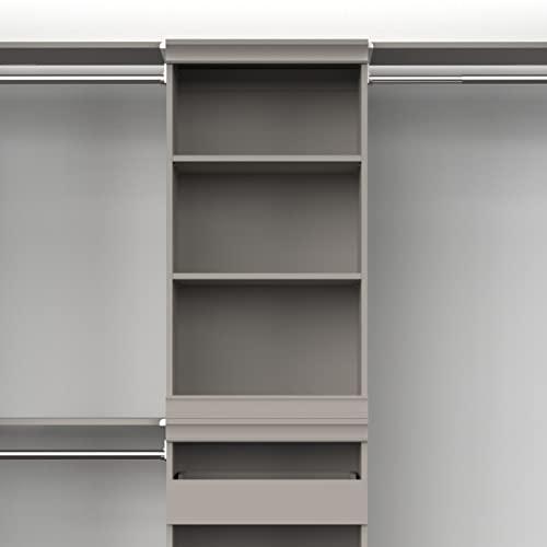 ClosetMaid ClosetMaid Modular Storage Shelf Unit with 3-Shelves, Taupe