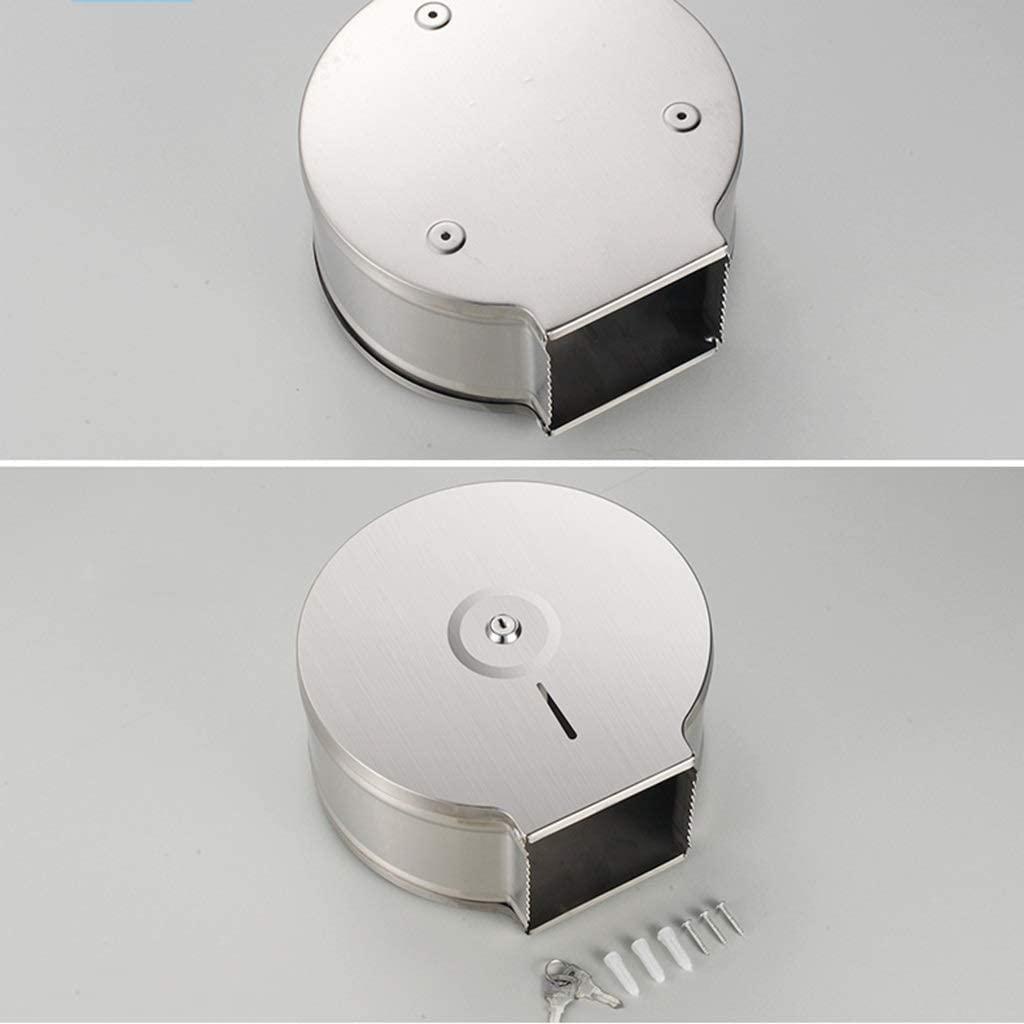 BKEKM Paper Towel Dispensers Wall-Mounted Paper Towel Dispenser Stainless Steel Waterproof Hand Towel Dispenser Commercial with Lock Paper Towel Holders Fashion